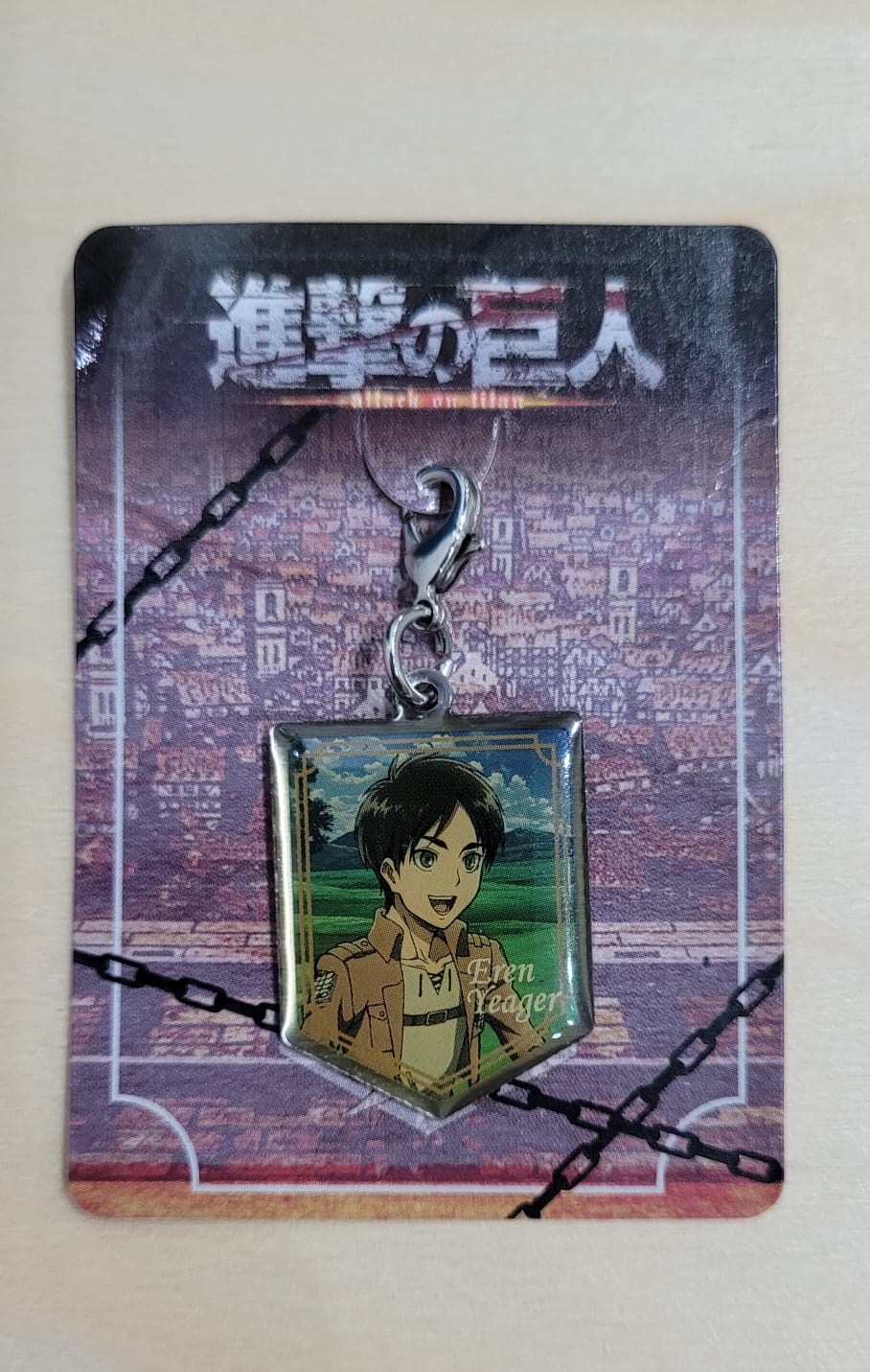 Attack on Titan Eren Yeager metal charm