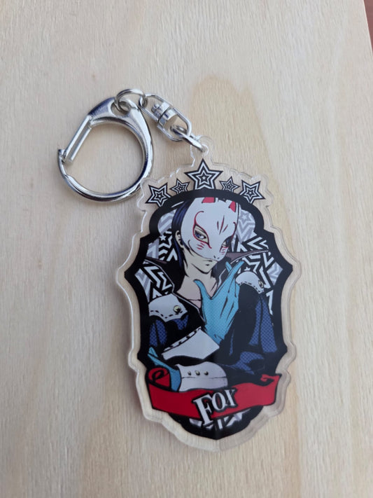 Persona 5 Trading Emblem Acrylic Keychain -Yusuke Kitagawa