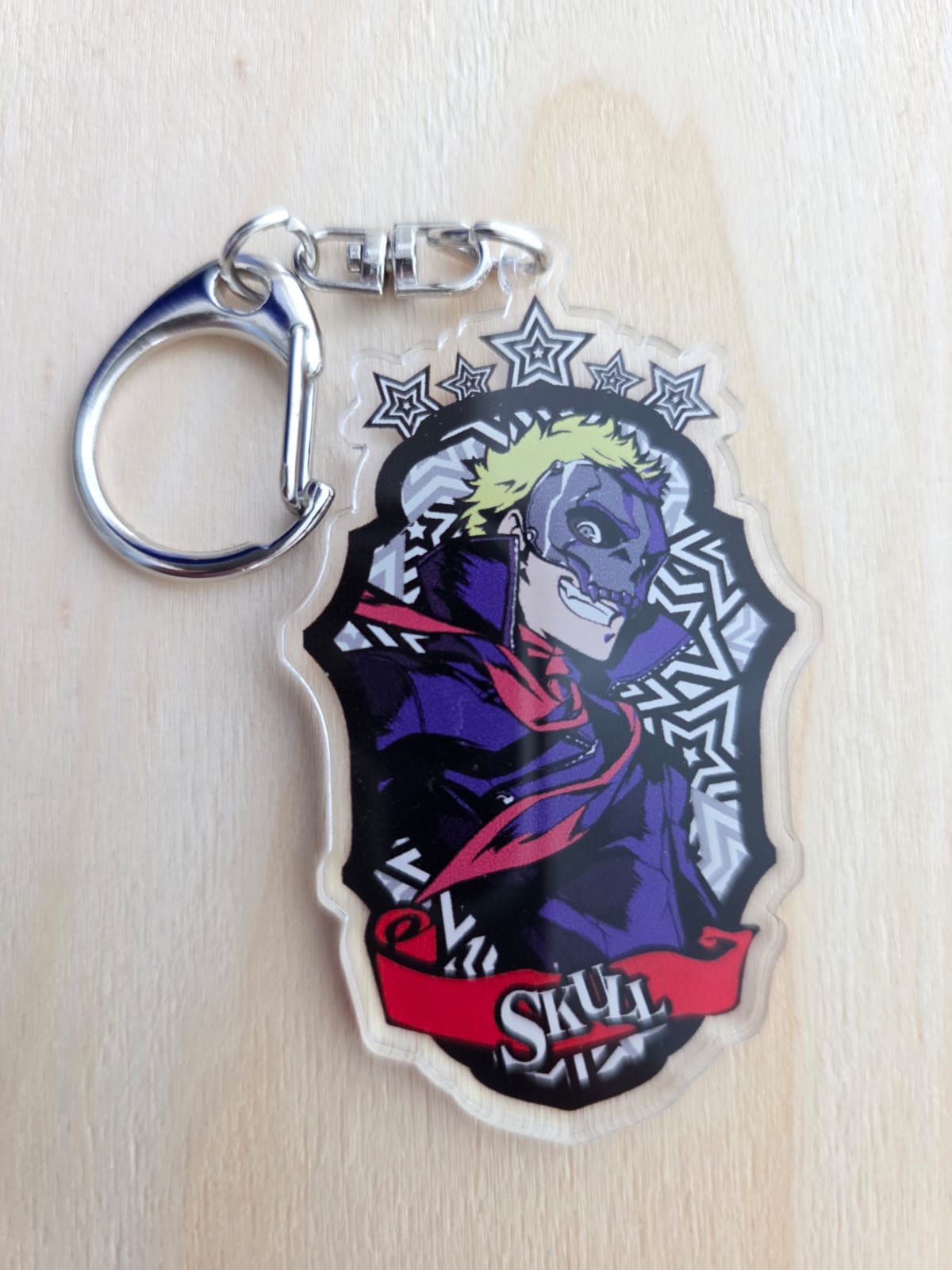 Persona 5 Trading Emblem Acrylic Keychain - Ryuji Sakamoto Skull