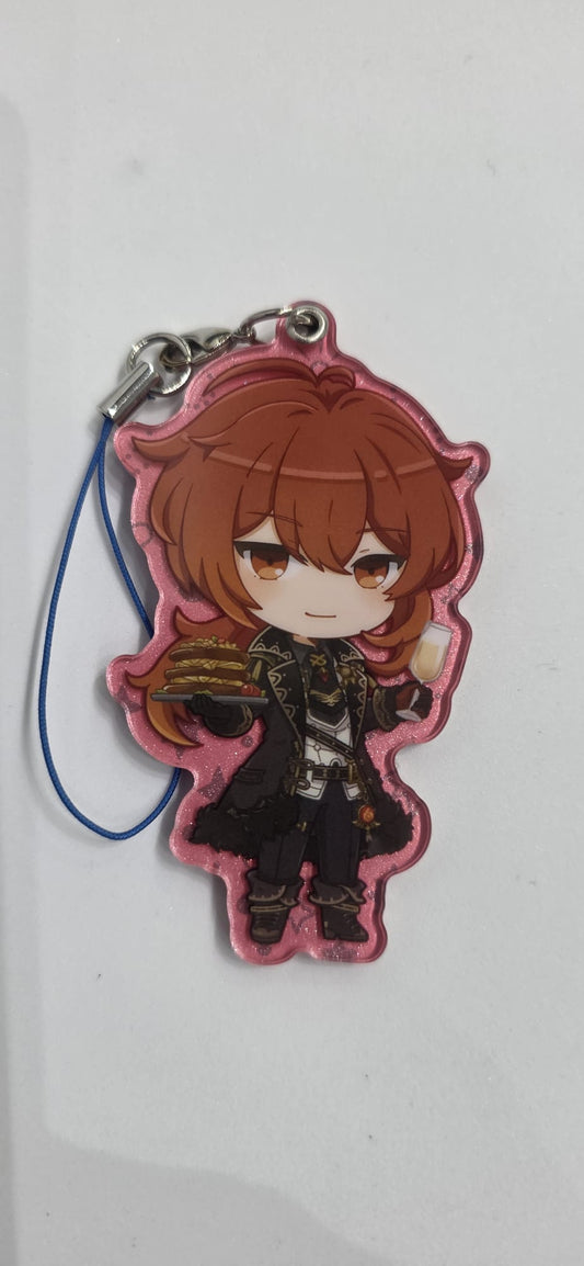 Genshin Impact Pearl Acrylic strap - Diluc Ragnvindr